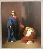 Émile Signol, The Adulterous Woman, Oil on board