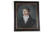 French School, Portrait of a Young Man, Pastel