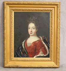 Pierre Gobert, Untitled, Portrait of Her Majesty, 18th or 19th century oil on canvas