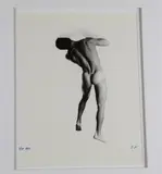 Joe Ziolkowski, Male Nude, 1990, [LGBTQ+ INTEREST], Ink numbered, dated and signed at base. - photo: 9 x 7 inches; frame: 20 x 20 inches The lifelong collection of Bernie Delia