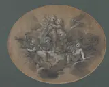 Studies of Flying Putti by Italian School, Mixed media on paper, sold Sep 2024