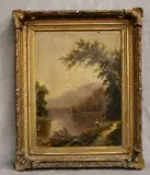 Young Man Fishing by Italian School, Oil on canvas, sold Sep 2024