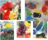 Julio Marino, Five works, Mixed media on board