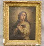 Spanish School, La Inmaculada Concepcion, Oil on canvas artwork after the 1670 painting by Spanish artist Bartolome Esteban Murillo