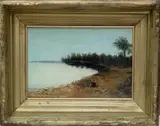 American School, The Bay, circa 1853, Oil canvas