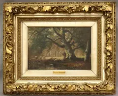 Charles Albert Rogers, Pastoral Scene, Oil on canvas