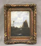 American School, Windy Seas, Oil on canvas