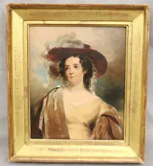 John Neagle, Portrait of Mrs, Nicholas Biddle (after Thomas Sully) , circa 1827, oil on panel