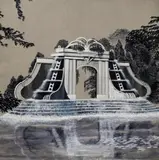 Arthur Cotton Moore, Fountain, Oil on canvas