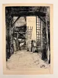 James Abbott McNeill Whistler, Lime-burner, 1859, Etching and drypoint printed in black on cream wove paper