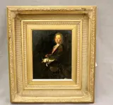 A Gentleman by English School, Oil on board, sold Oct 2024