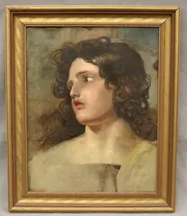 William Etty, Head of Saint John the Evangelist, Oil on canvas