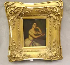English School, Young Lady Writing a Letter, Oil on board