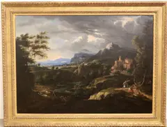 Gaspard Dughet, Italianate Landscape, Oil on canvas