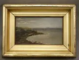Afternoon View from the Lake by Italian School, Oil on board, sold Oct 2024