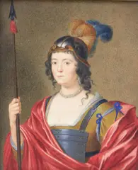 Charlotte de La Tremoille, the Notorious Countess of Derby by Edward J. Harding, Watercolor and gouache on paper, sold Oct 2024