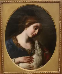 Italian School, Saint Agnes of Rome, Oil on canvas