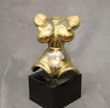 Gaston Lachaise, Torso, 1978, Gilt bronze with gold patina dated 1978, emboss signed "G.Lachaise" at the back lower left