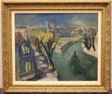 Frederick B. Serger, Paris in Late October, Oil on canvas