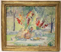 Mary Townsend Mason, Still Life with Summer Flowers, 1937, Oil on canvas