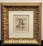 Rembrandt van Rijn, Studies of the Heads of Saskia and Others, 1636, Etching