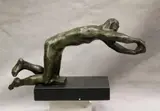 Auguste Rodin, Untitled, Vieillard Suppliant (Old Man Pleading), 20th century patinated reproduction bronze bust with dark brown patina