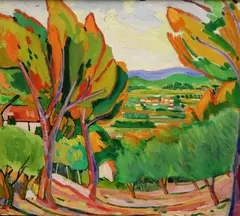 Lucien Durand, View from the Mountain Top, Oil on canvas
