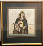 "The Mystical Rose Madonna" by Salvador Dalí, 1964, Lithograph printed in colors, sold Nov 2024