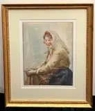 Anders L. Zorn, "Guerdi, Watercolor on paper