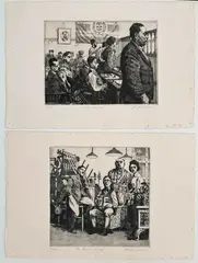 David Itchkawich, "The Hearing", and "Mr, Each signed, titled and numbered in pencil as limited editions, 4/100, and 58/100, respectively, lower margin