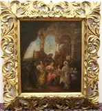 The Greatest Party by Continental School, Oil on laid canvas, sold Nov 2024