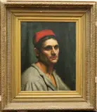 A Moroccan Young Man by English School, Oil on canvas, sold Nov 2024