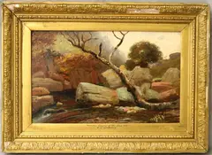 Welsh School, The Source of the River Dee, Oil on board