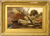 Welsh School, The Source of the River Dee, Oil on board