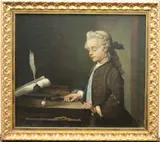 Jean-Baptiste-Siméon Chardin, The Child with A Teetotum, Portrait Of Auguste-Gabriel Godefroy, 19th century oil on canvas artwork