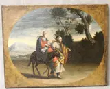 Italian School, The Flight into Egypt, Oil on canvas