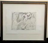 Pablo Picasso, The Artist in his Studio, Pencil signed and numbered at base