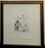 Pablo Picasso, Cupid and an Acrobat at the Circus, Pencil signed and numbered