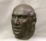Alfredo Halegua, Untitled Bust, Patinated bronze bust
