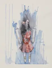 Antony Micallef, Untitled, Antony Micallef (b.1975) 'Bomber Girl' (2008) lithograph in colours