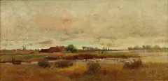 Louis Neubert, Untitled, oil on panel 16 x 31cm