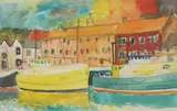 John Bellany, Untitled, pencil and watercolour 38 x 57cm .