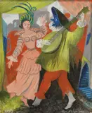 Olga Lehmann, Untitled, acrylic on canvas board 32.5 x 26.5cm .