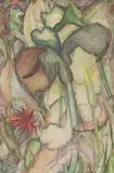 Arthur Lett-Haines, Untitled, mixed media on paper 57 x 35.5cm Provenance: With the Ixion Society