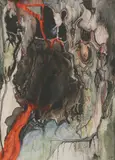 Arthur Lett-Haines, Untitled, mixed media on paper 35 x 25cm Provenance: The Collection of Prunella Clough. .