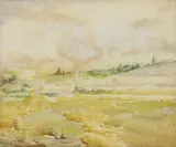 Arthur Lett-Haines, Untitled, watercolour 34.5 x 41cm Exhibited: The Minories