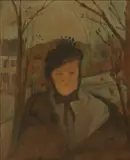István Farkas, Untitled, oil on board 65 x 54cm Provenance: From a private Lancaster collection.