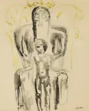 Jacob Epstein, Untitled, pencil
