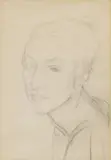 Glyn Warren Philpot, Untitled, but this is the first portrait featuring Gertrude. Philpot’s light pencil line