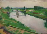 Jean-Franck Baudoin, Untitled, oil on board 32.2 x 41cm .